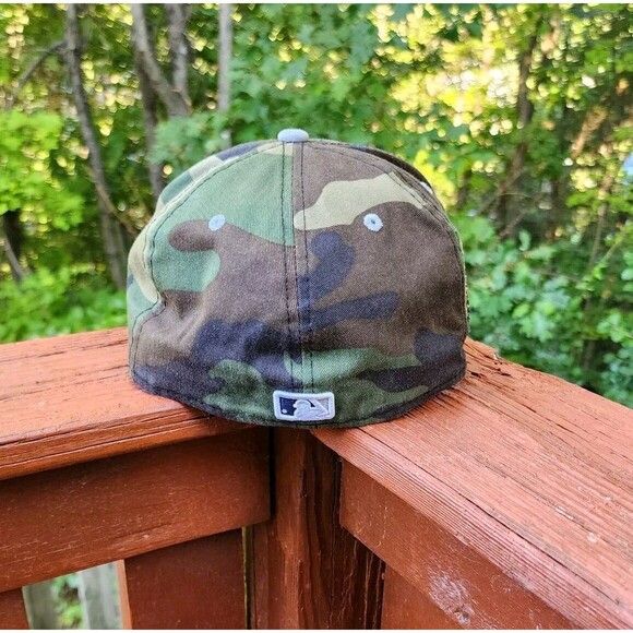 New York Yankees Mens Hat Cap New Era MLB 59Fifty Fitted - Size 7 1/4 Camouflage - Picture 11 of 16